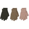 Set van 3 paar handschoenen - Filla gloves maple sugar noos